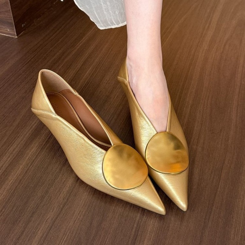 Women Shoes With Heels - 2025 Lente Zomer Puntschoen Schoeisel Slip