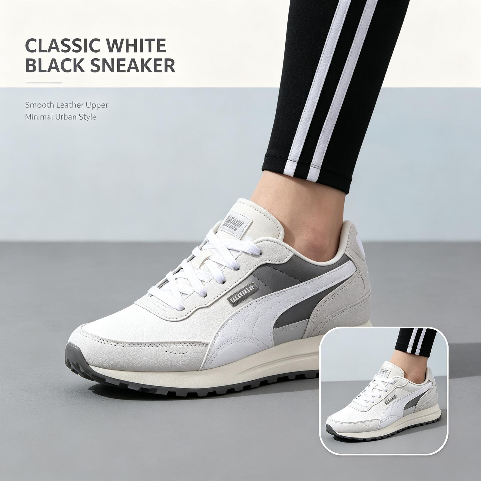 Women Shoes Jordan - PUMA Heren Wit Zwart Lage Sneakers