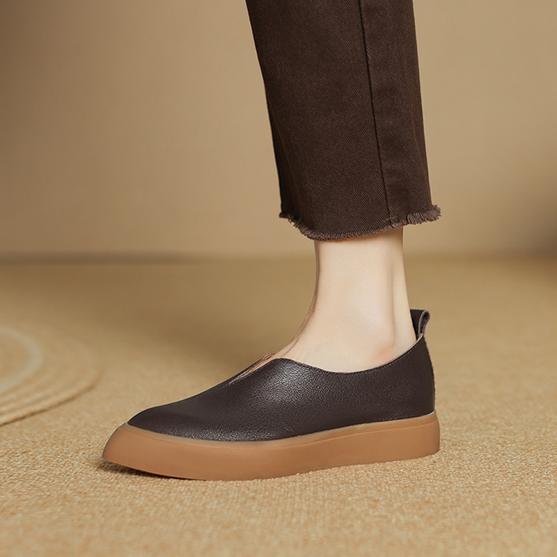 Women Shoes With Heels - NIEUWE Lente/Herfst Vrouwen Loafers Puntschoen Dikke