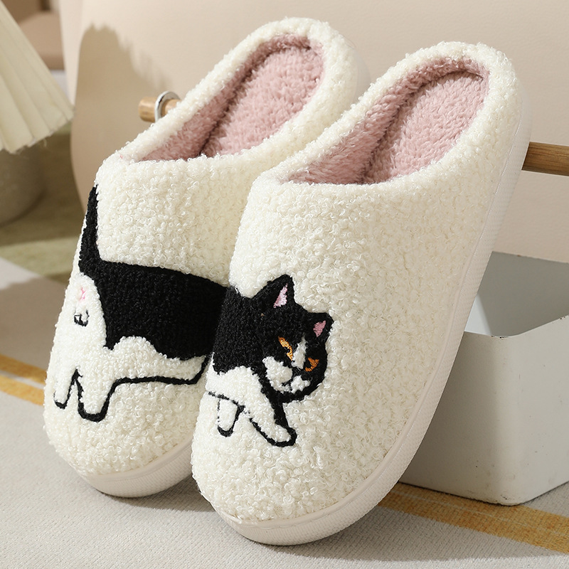 Women Shoes Winter - Winter Pluche Leuke Teckel Borduren Thuis