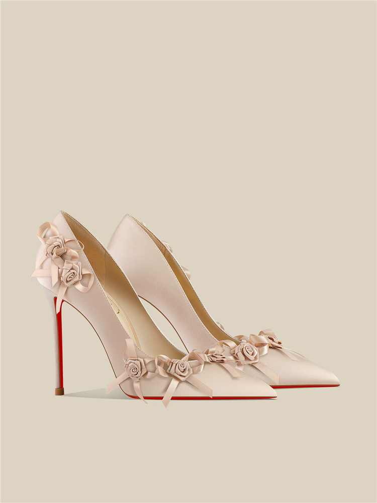 Lente nieuwe puntige witte sat - Women'S Shoes Red Bottoms recensie en prijs