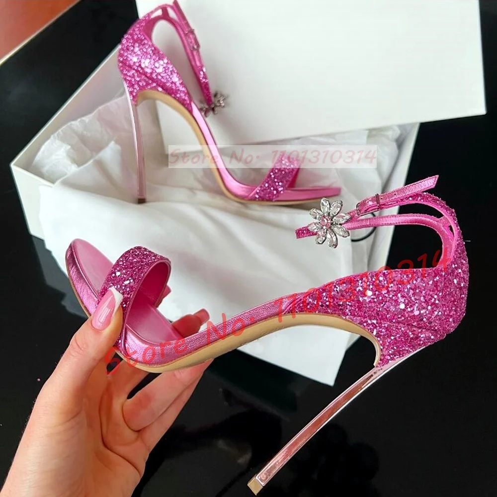 Luxe Glitter Roze Hakken Sanda - Women Shoes Luxury Brand recensie en prijs