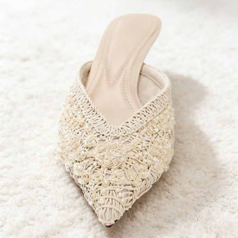Geweven kralen elegante dames  - Women Shoes Luxury Brand recensie en prijs