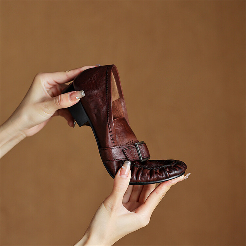 Nieuwe Herfst Echt Leer Vrouwe - Women Shoes With Heels recensie en prijs