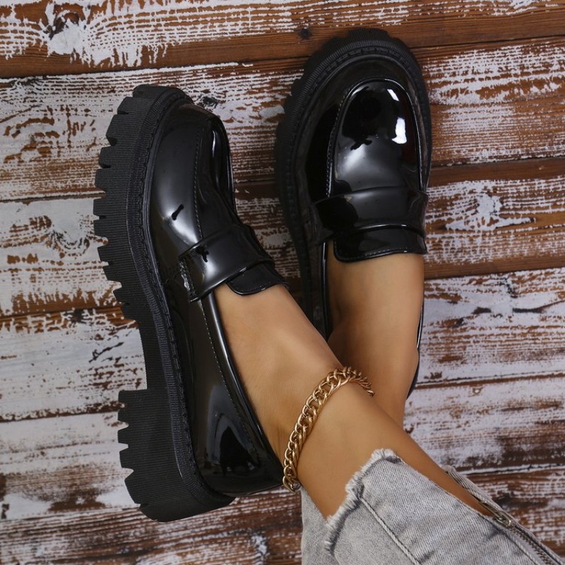 Lakleer Med Hak Loafers Schoen - Patent Leather Pump recensie en prijs
